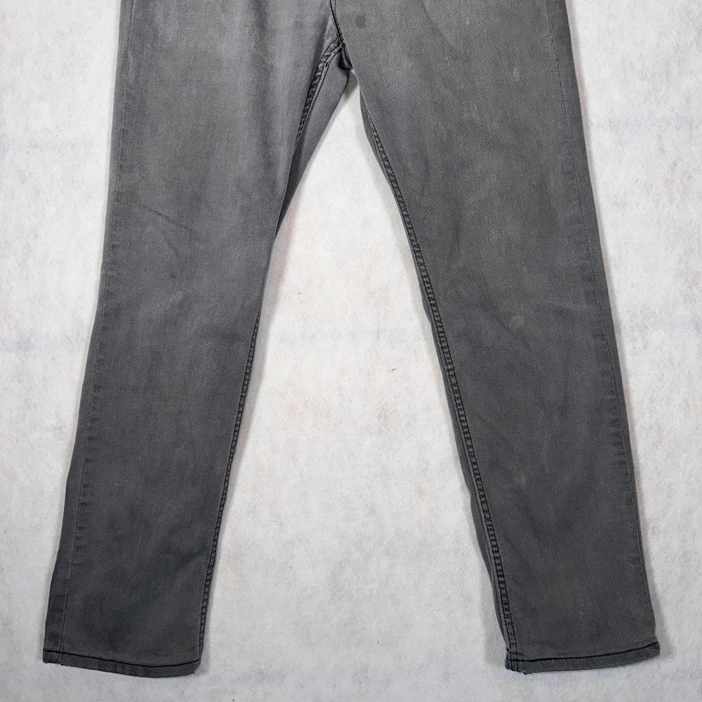 Levi's Jeans Mens 33x30 511 Slim Fit Gray Good Condition Stretch Denim - Picture 4 of 16